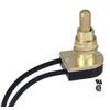 B&P Lamp® On-Off Push Canopy Switch with Brass Plated knob,