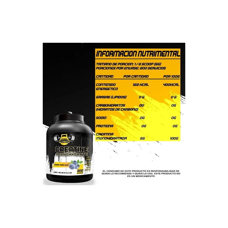 Creatina Monohidratada Guns 1k 200 Varios Sabores