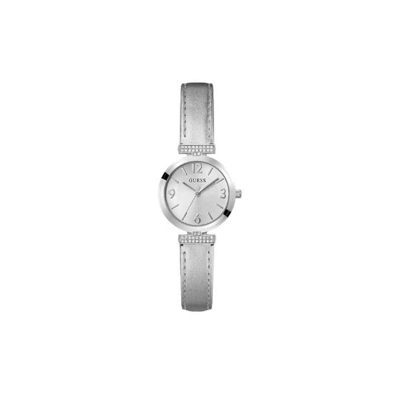 GUESS Quartz Watch Silver One Size, Strap.