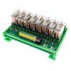 ANMBEST 8 Channel AC/DC 12V Rail Mount Relay Interface Module