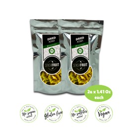 Sensafruit -Dried Kiwi 🥝- NO PEEL| 100% NATURAL | NO SUGAR ADDED, UNSULFURED | Gluten Free | Perfect snack for your family | Direct Producers | Wholesale | Slices | 2 Zipper bags x1.41 Oz (2.8 Oz)