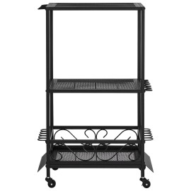 10-Rod Fishing Rod Holder Mobile Pole Rack Cart Wheels Home Indoor Gear Equipment Organizer for Garage Fish Fishing Rod RacksCapacity: 10 Bars