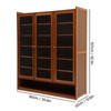 FTUREPAC 8-Tier Bamboo Shoe Storage Cabinet with Doors, 24 Pair