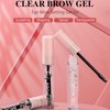 Transparency Eyebrow Pomade, Waterproof Eyebrow Gel, Eyebrow Pomade with Brush,