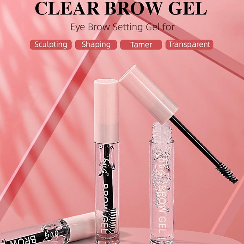 Transparency Eyebrow Pomade, Waterproof Eyebrow Gel, Eyebrow Pomade with Brush,