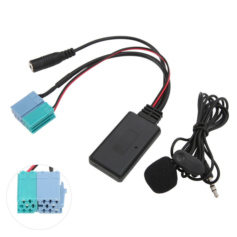 6+8 Pin Bluetooth AUX IN Adapter Hands Free Microphone Replacement