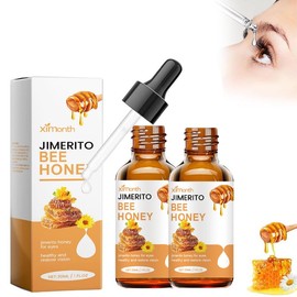 XIMONTH Honey Eye Care Serum, Moisturizing Care Serum, Refreshing Hydrating Eye Serum, Daily Use Eye Care Product for Women & Men - Colour: Orange, Size: 2 boxes
