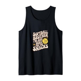 Softball Brother I'm Just Here For The Snacks Tank Top