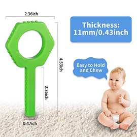 Juguetes sensoriales masticables (forma de llaves) – 4 paquetes de tubos masticables para niños necesidades sensoriales, autismo, TDAH, SPD