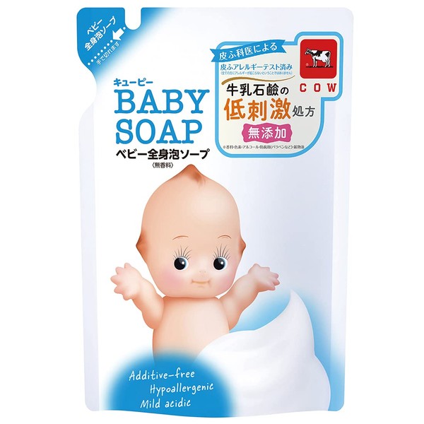 Kewpie Full Body Baby Soap, Foam Type, Refill, 11.8 fl