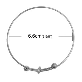 Unbranded Adjustable Bangle Bracelet Silver Plated Copper High Quality Unique Loops - N208