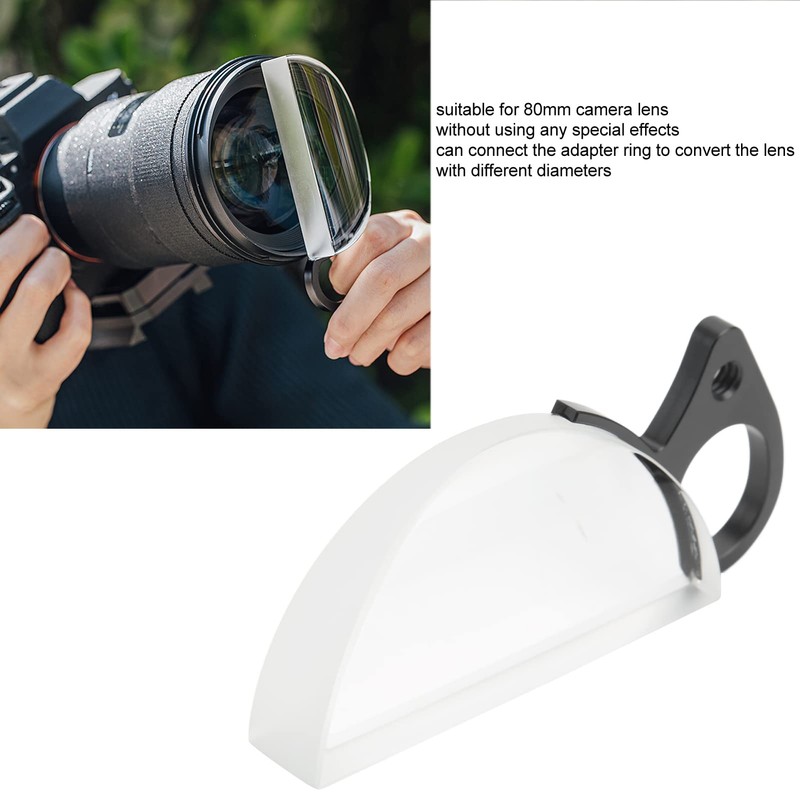 80 mm Camera Lens Prism, Crescent Moon Optical Glass Prism