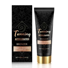 Sunbed Tanning Accelerator - Sunbed Cream with Bronzer - Sun Cream with Tan Accelerator - Sun bed Tan Accelerator C-ream for Intense Hydration & Long Lasting Tan - Fast Acting, Indoor & Outdoor Use