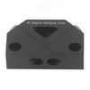Woodworking Inclined Hole Fixture Black Aluminum Alloy 45 Degree Angle