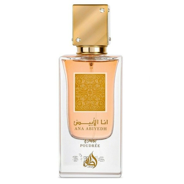 Lattafa Perfumes Ana Abiyedh Poudree for Unisex Eau de Parfum Spray, 2 Ounce