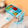 IGNPION Stackable Storage Box, 4 Layer Adjustable Plastic Storage Box