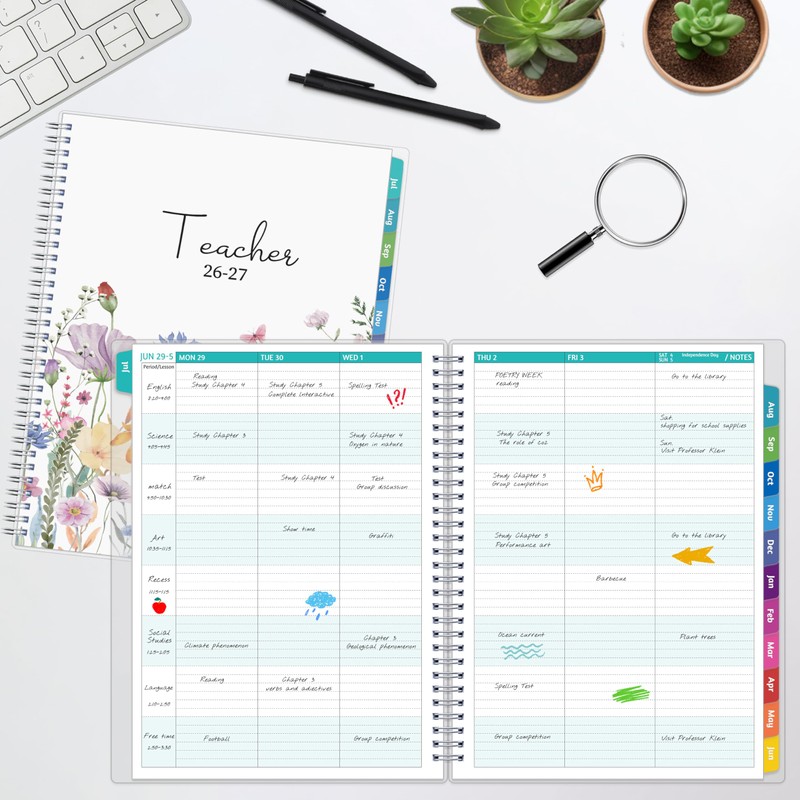 GoiUnlt Teacher Planner 2026-2027, JUL. 2026 – JUN. 2027, Lesson