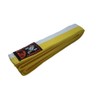 Martial Arts White Yellow Half & Half Stripe., 180