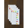 Fabric Textile Products Christmas Lights Border Napkins 18"x18" - 1