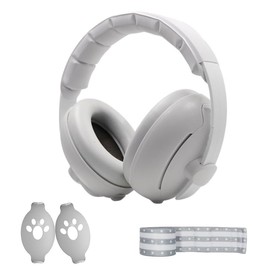 Orejeras Antiruido para Niños, Vantisan Orejeras Antiruido para Bebé, Protector Profesional Auditivo de Longitud Ajustable, Orejeras de reducción de ruido para niños y bebés evitan daños auditivos