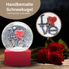 Snow Globe Love with Heart | Lettering Love on Base