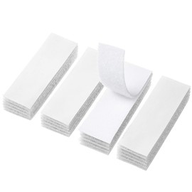 BRAVESHINE 16 Pack Industrial Strength Sticky Pads Heavy Duty, Picture Hanging Strips, Extra Strong Hook and Loop Tapes for Walls,Floor, Plastics, Glasses, Metals (3x10cm, White)
