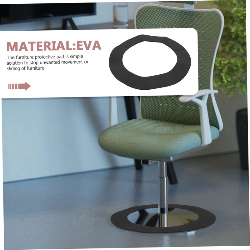 TEHAUX Non Slip Round Furniture Pad for Chair Legs Floor