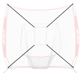 AOLIGEIJS Baseball Net Adjustable Strike Zone Target… (Strike Zone, White)