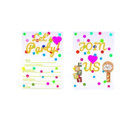 15 Birthday and Party Invitation Cards with Envelopes,Uniquely Designed Birthday Cards for Children,Men, Women and Kids (Bright pink)