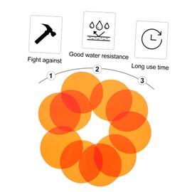 BELLIFFY 10pcs Sunset Film Color Photography Color Changing Sunset Lamp Yellow Round Light Filter Red Camera Flash Lighting Light Filters Shooting Color Film Gel Light Colour Filter The Pet