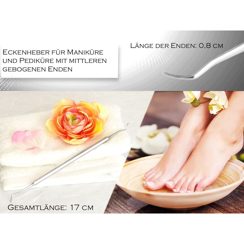 Ingrown Toenail Lifter Excavator Medium Ends – 17 cm Stainless