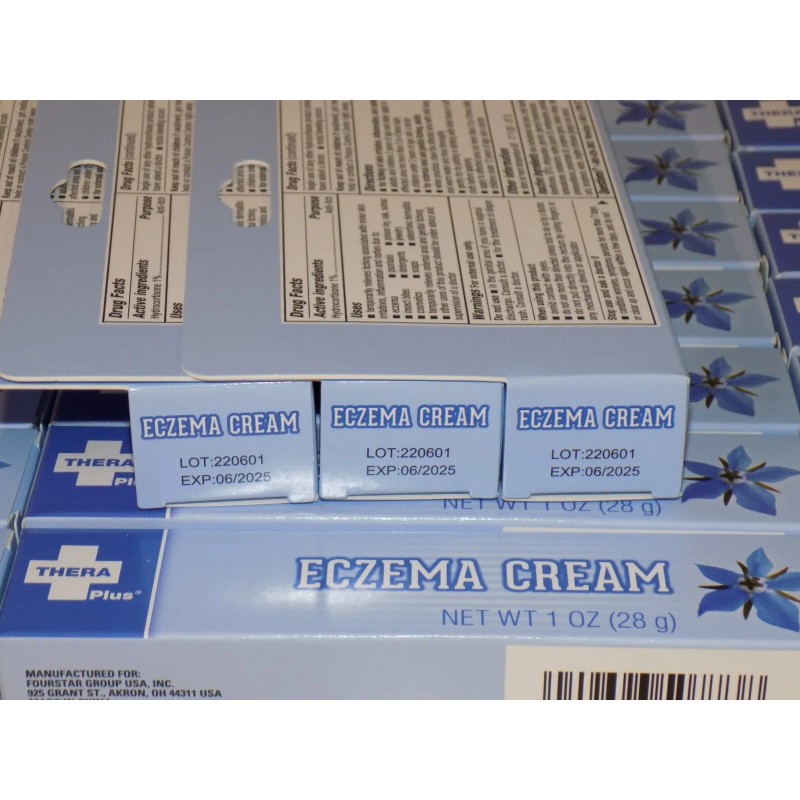 Thera Plus 24 PACK Hydrocortisone 1% Cream 1oz, Anti-Itch Eczema
