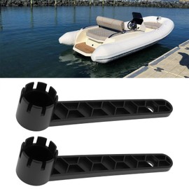 ECSiNG 2Pcs 8 Grooves Spanner Air Valves Wrench 15.6x3.1x3cm for Most Inflatable Boats