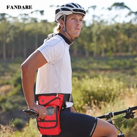 FANDARE Thigh Drop Leg Bag Military Tactical Drop Leg Pouch Bag Waist Pack Bumbags Sling Bag Motorcycle Chest Shoulder Crossbody Bag for Hiking Cycling Travel Outdoor College Cover PackRed