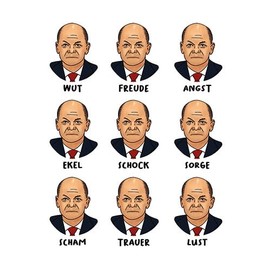 modern times Pack of 3: Postcard A6 +++ Funny Olaf School Emotions Björn Carnival Bow