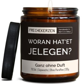 Lustige Duftkerze mit Spruch für Beste FreundIn | Handgemacht aus Sojawachs | In Geschenkbox | Nachhaltiges Geschenk Freundschaft Freundin Freund Partner Schwester BFF |Ohne Duft