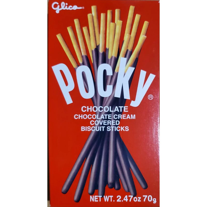 Glico Pocky Chocolate Covered Biscuit Sticks 2.47oz - US SELLER