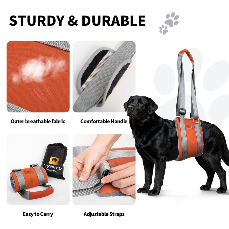 Dog Lift Harness,Dog Sling for Large Dog to Help Senior,Injured,Disabled,XL