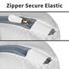 3Pcs Hanging Laundry Bags for Socks with S Hooks, 12