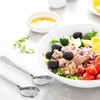 Salad Servers Set, 4 Pieces Salad Servers Stainless Steel, Long