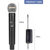 HUACAM Wireless Microphone, Professional Rechargeable Radio Microphone, Wireless Handheld Microphone,