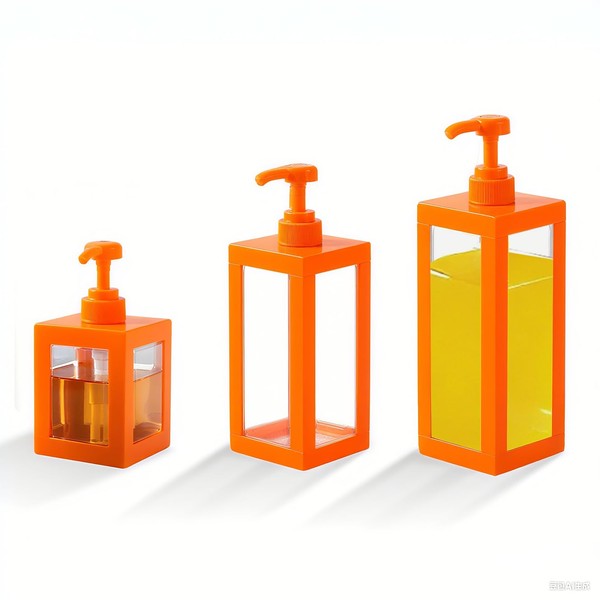 3-Pack Bathroom Hand Soap Dispenser Set | Refillable Lotion Dispensers