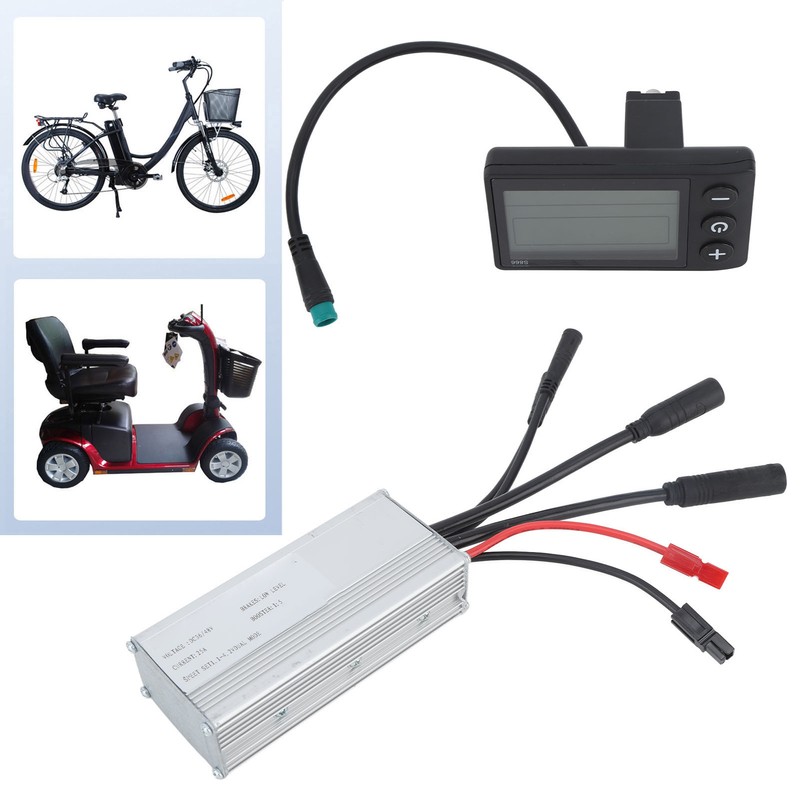 Electric Bike Conversion Kit 25A Controller Waterproof Instrument Control Panel