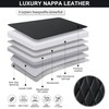 BWTJF Black Car Seat Cover 2 Pack, Universal Leather Front