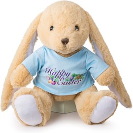 Oukiwi Easter Bunny Rabbit Stuffed Animal Plush Toy 10 inches Best Gifts for Babies Kids Boys Girls (Blue)