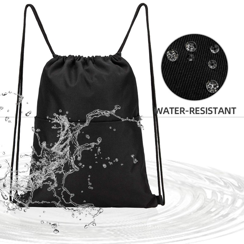 Vorspack Drawstring Backpack Water Resistant String Bag Sports Sackpack Gym