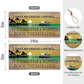 Cruise Door Decorations Funny Cruise Hanging Signs Cruise Decorations for Cabin Door Cruise Decor for Home Door Beach Signs Wall Decor Farmhouse Cruise Ship Door Decorations 10x5 Inches