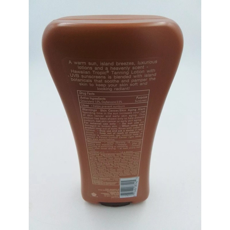 Hawaiian Tropic Island Tanning Lotion Sunscreen SPF 4, 8oz