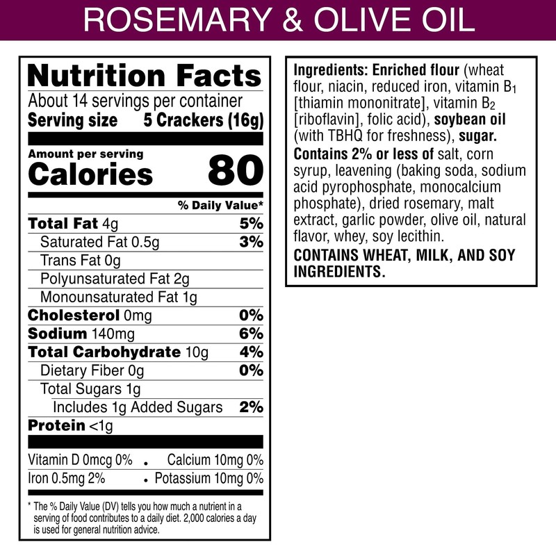 Toasteds Crackers, Party Snacks, Lunch Snacks, Rosemary and Olive Oil