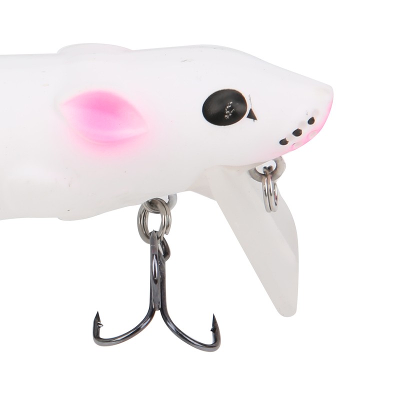 Artificial Simulation Mouse Shape Lure Bait Fishing Accessories with Treble